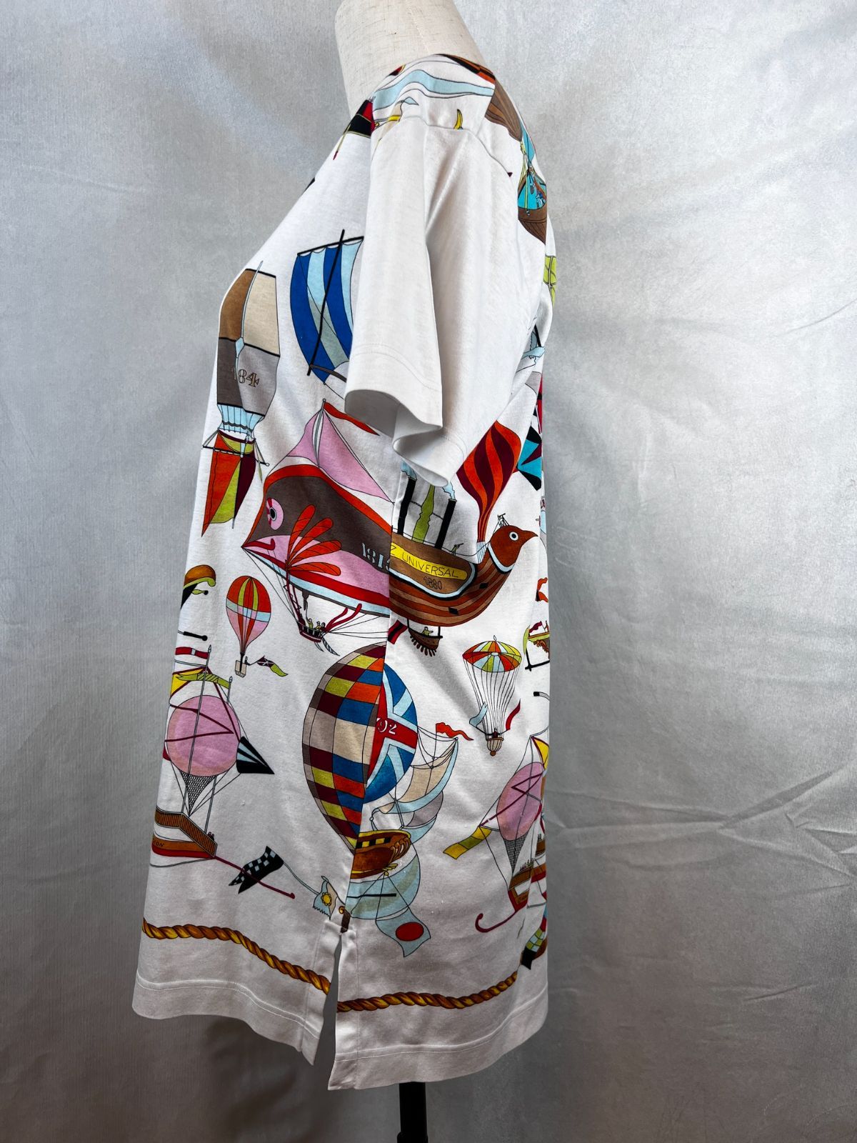 エルメス】【HERMES】Les Folies Du Ciel Tシャツ Mサイズ 大空の狂気