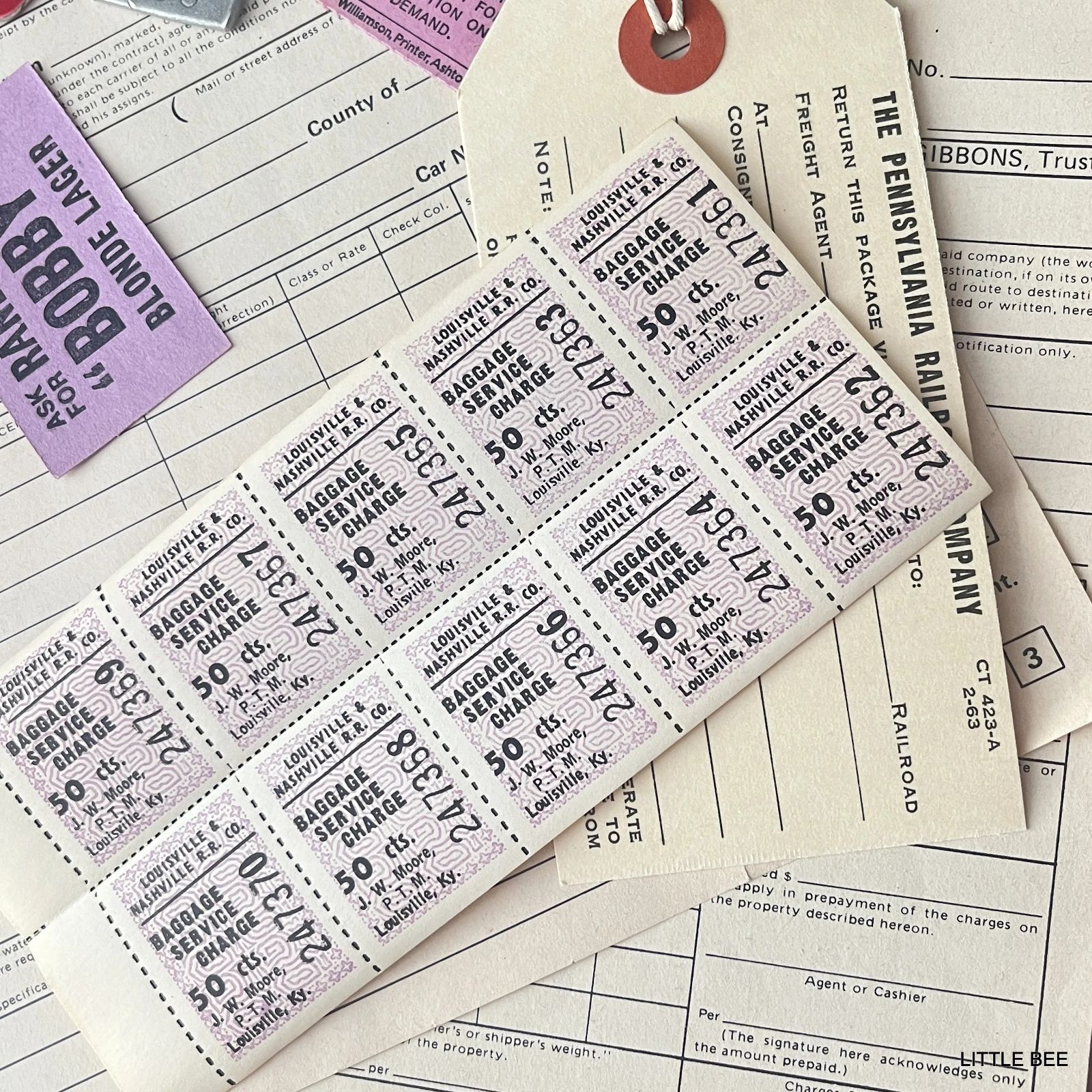 コラージュ素材紙もの素材紙【1754】