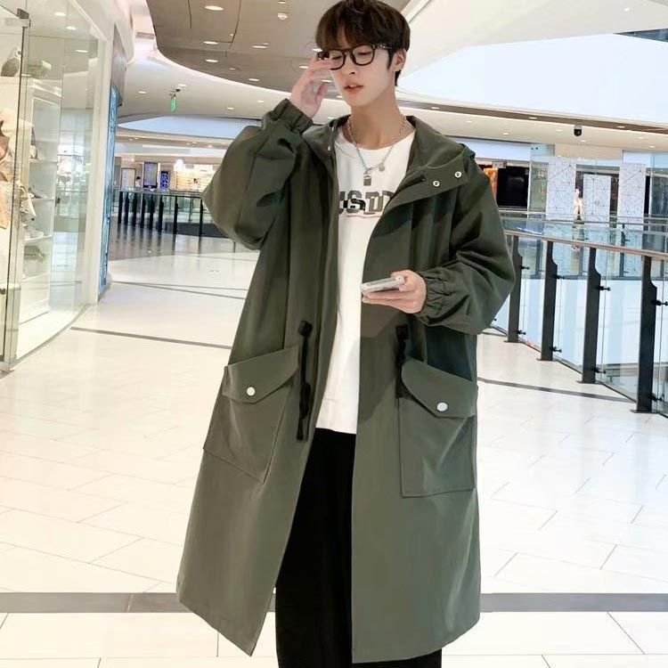 フード付き ミドル丈