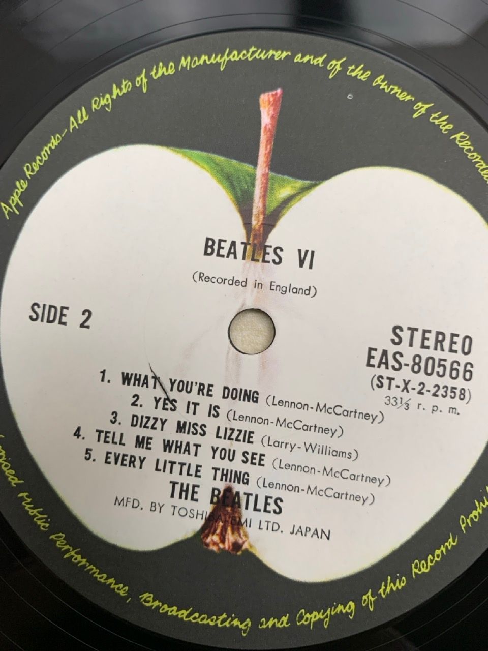 LP 帯付 THE BEATLES ビートルズ6 EAS80566 - メルカリ