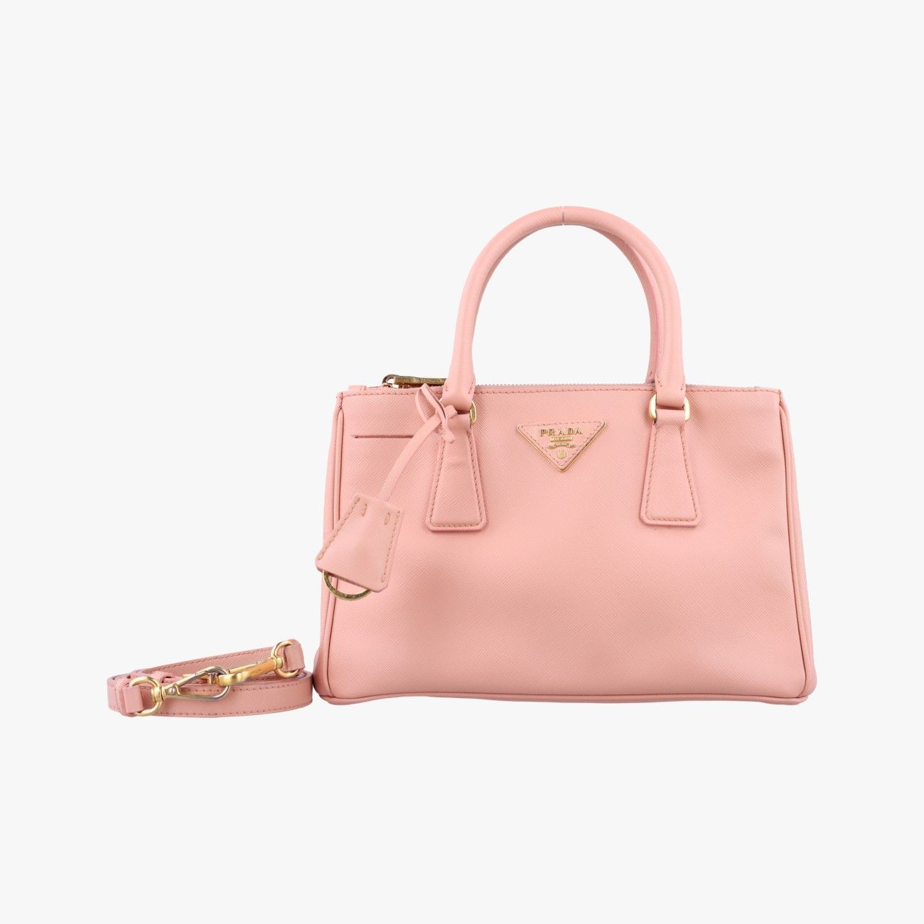 プラダPradaガレリア ピンク サフィアーノレザー BN1801 110