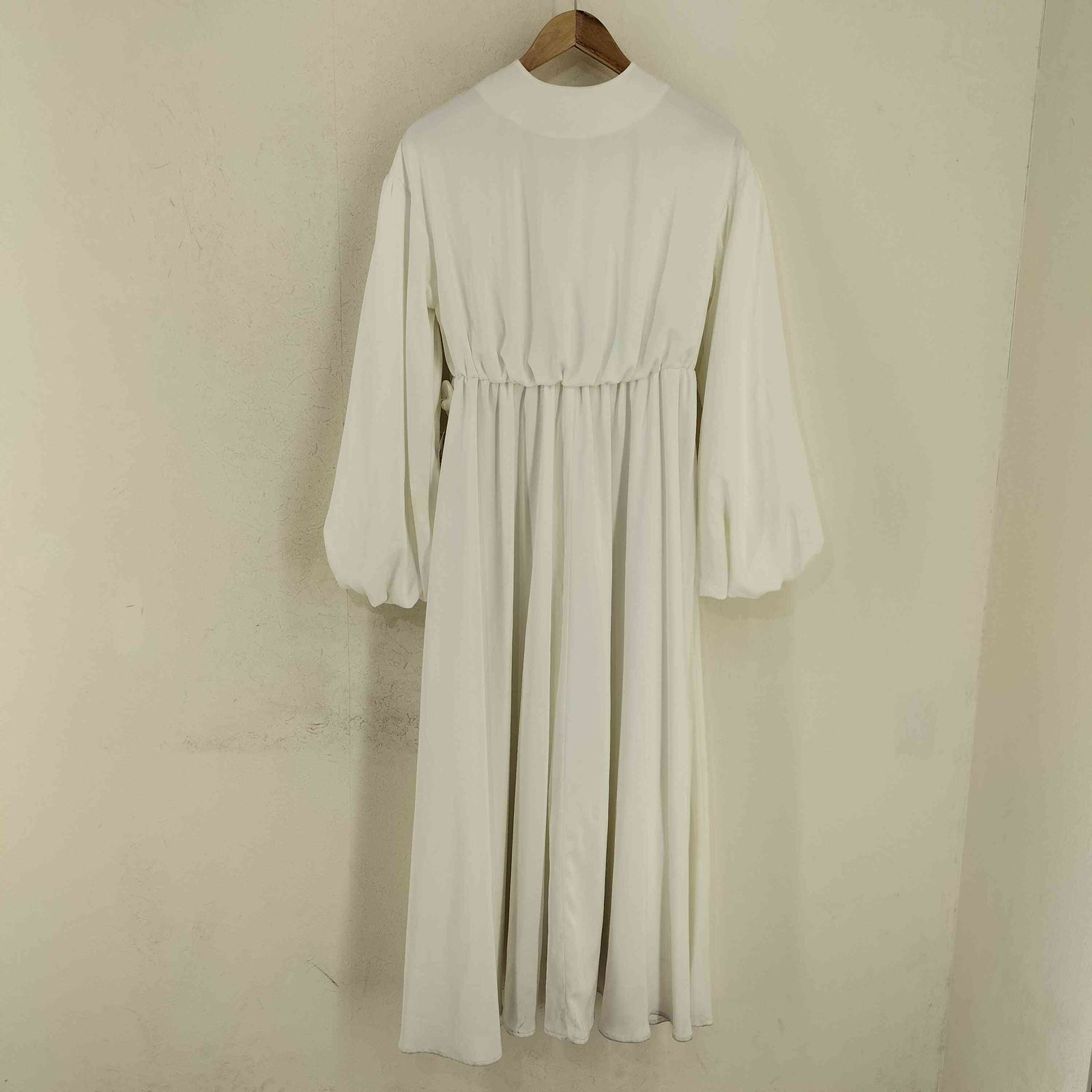 【美品】louren ローレン フロントボタンボリュームワンピース F ローレン louren front button volume onepiece フロントボタン