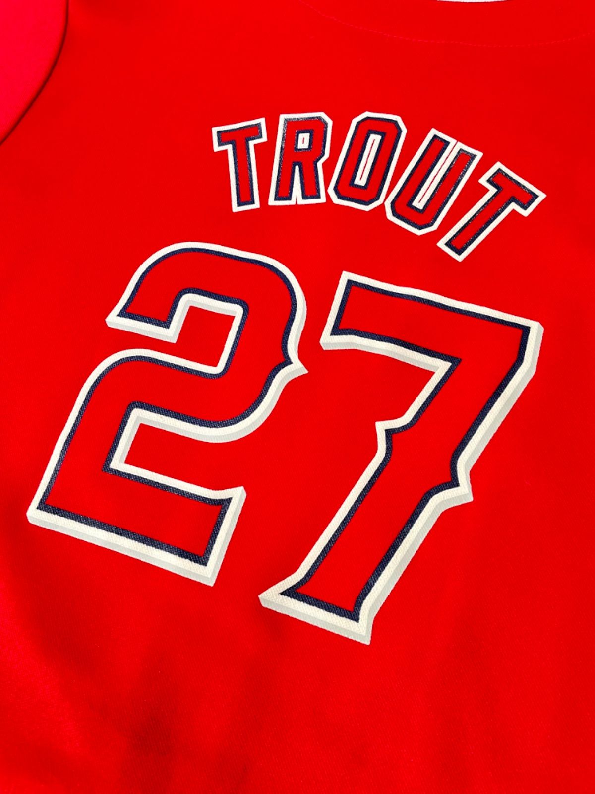 品質が ANGELS エンゼルス TROUT トラウト背番号27 レプリカユニ