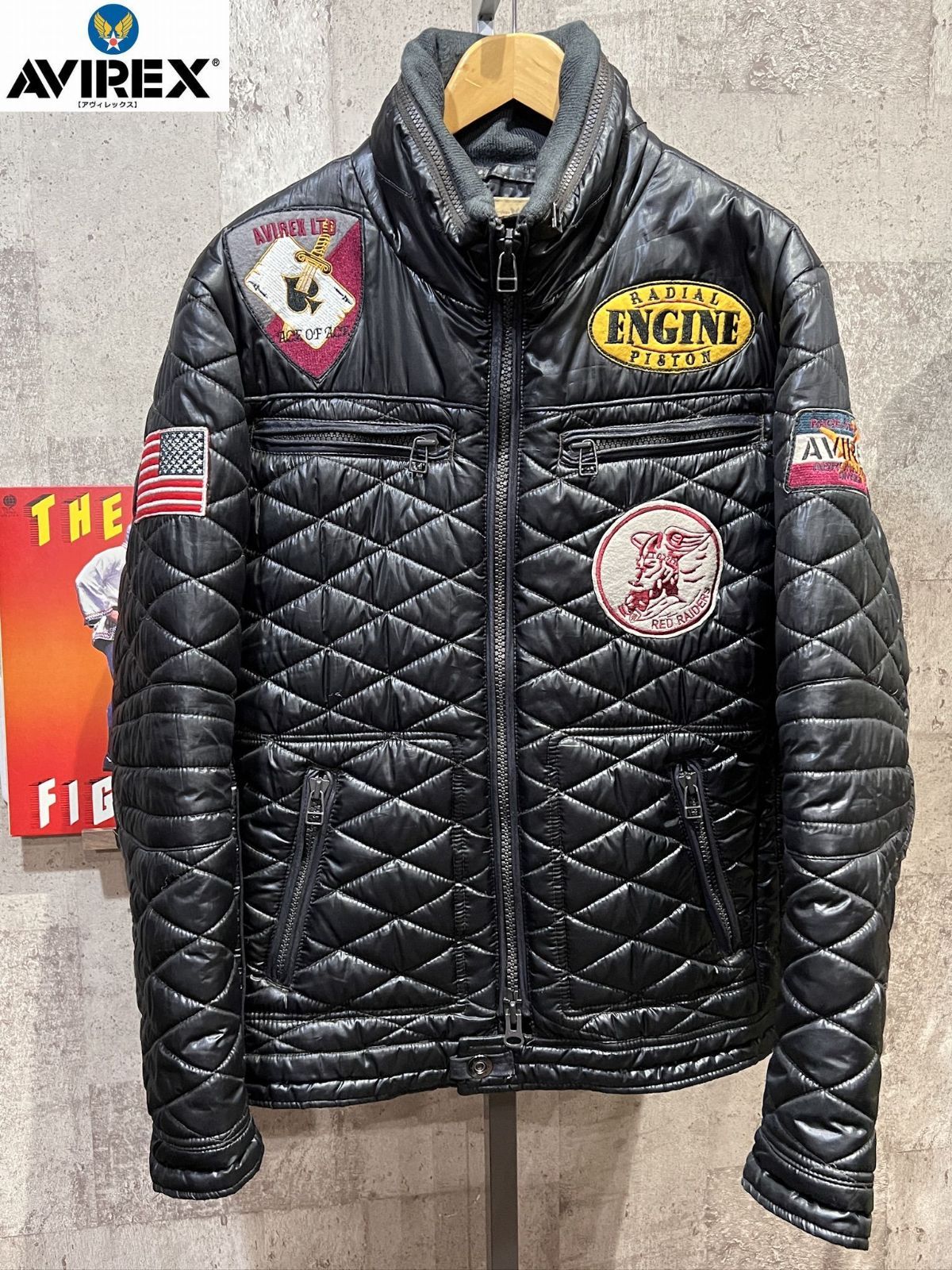 AVIREX キルティングジャケット XL アヴィレックス 6102029 - メルカリ