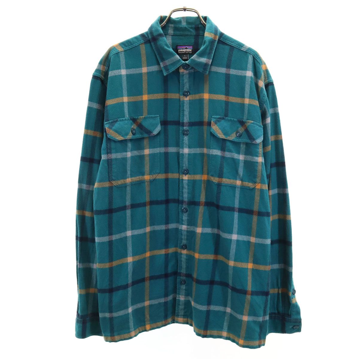 patagonia パタゴニア チェック柄 長袖 コットンシャツ L