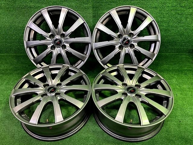 Fang ﾗｸﾃｨｽ ホイール アルミ シルバー 16インチ 5.5J 4穴 4本 100 42