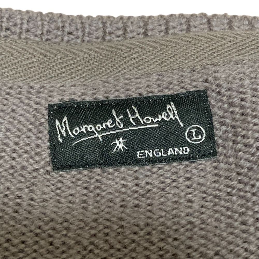 MARGARET HOWELL グレー Vネック ベスト M 美品 MARGARET HOWELL マーガレットハウエル Vネック ウール