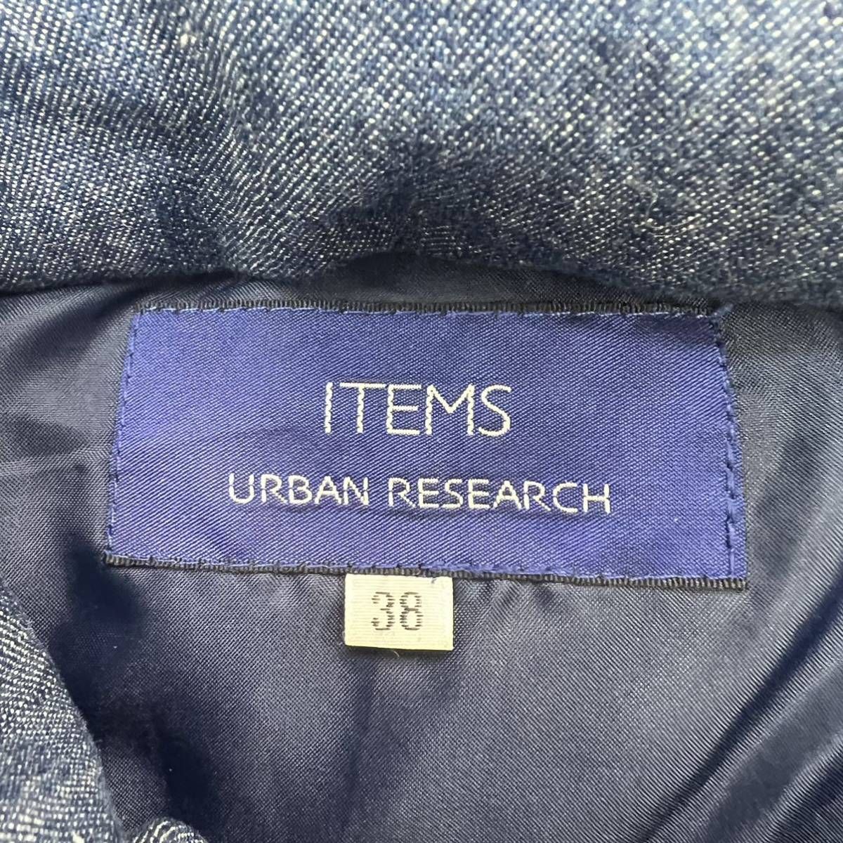 URBAN RESEARCH ☆ デニム ダウンジャケット ダウンパーカー 38 大人 