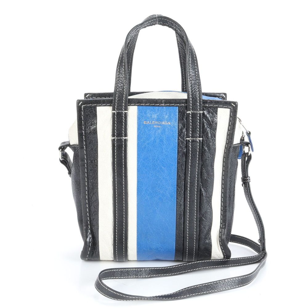 BALENCIAGA ストライプ レザートートバッグ 【公式通販】