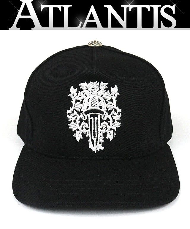 CHROME HEARTS 銀座店 クロムハーツ SALE 新品 ヴァインダガー刺繍 トラッカーキャップ 帽子 メンズ SV925 黒 96091