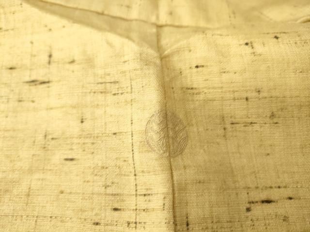 平和屋着物▽豪華色留袖　単衣　紬地　刺繍　草葉文　正絹　逸品　DAAS0765az 平和屋着物▽豪華色留袖 単衣 紬地 刺繍 草葉文 正絹 逸品 DAAS0765az