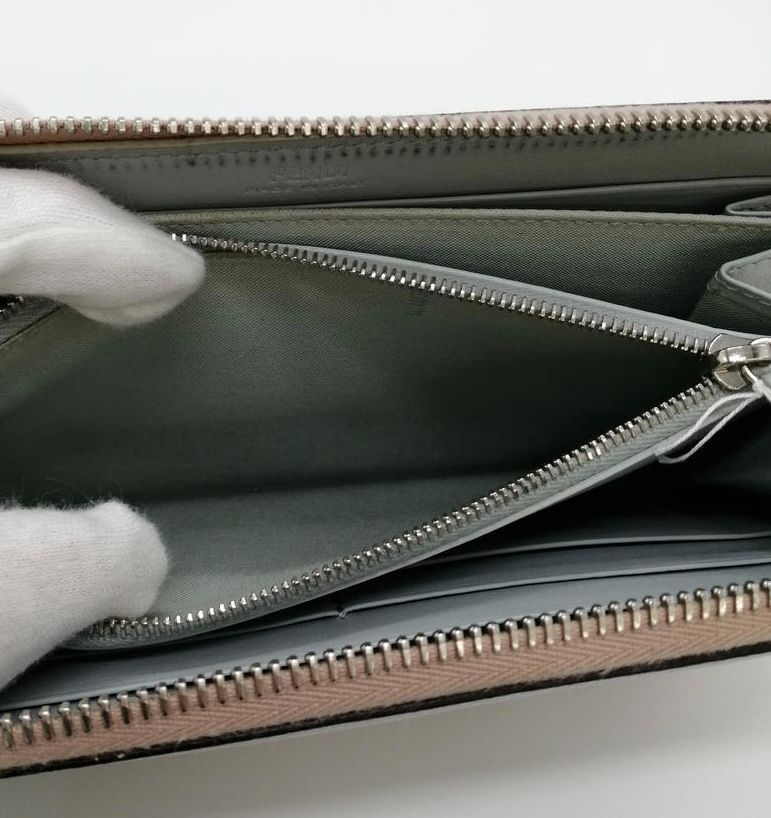 FENDI バッグ バグズアイ モンスター ラウンドファスナー レザー