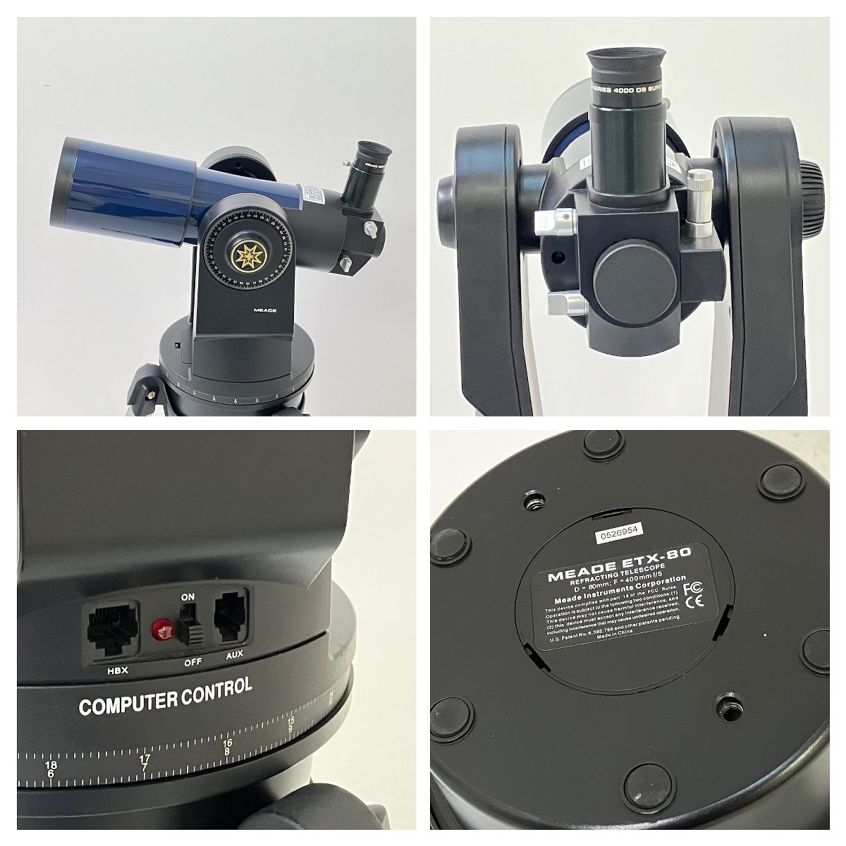 Meade ETX-80 天体 望遠鏡 軽量 ミード 中古 Z9285957 - メルカリ