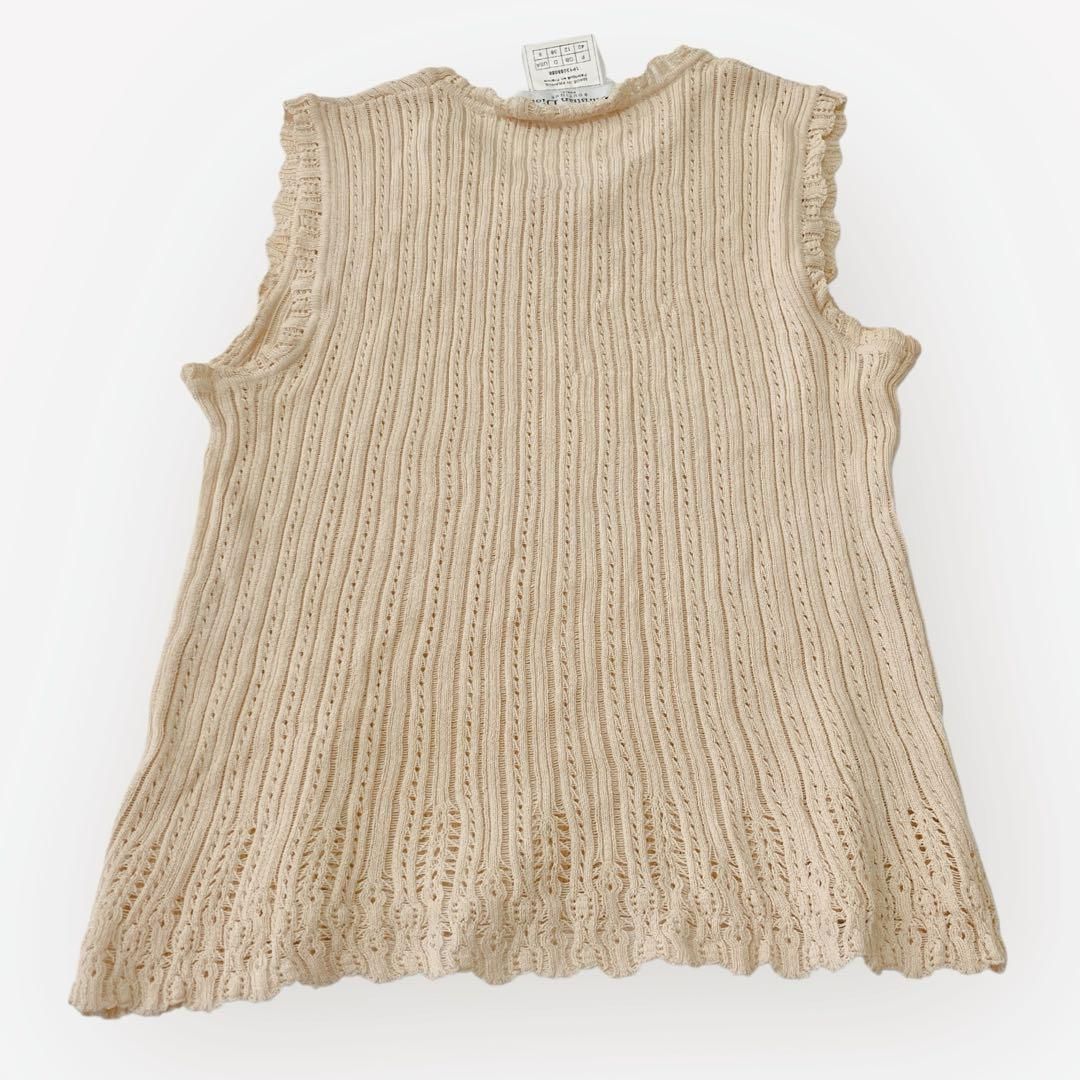 Dior Vネック ニットタンクトップ Mディオール ガリヤーノ レディース 絹