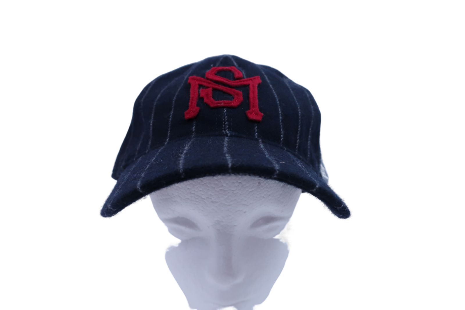 美品】Munsingwear(マンシングウェア) キャップ 紺白ストライプ