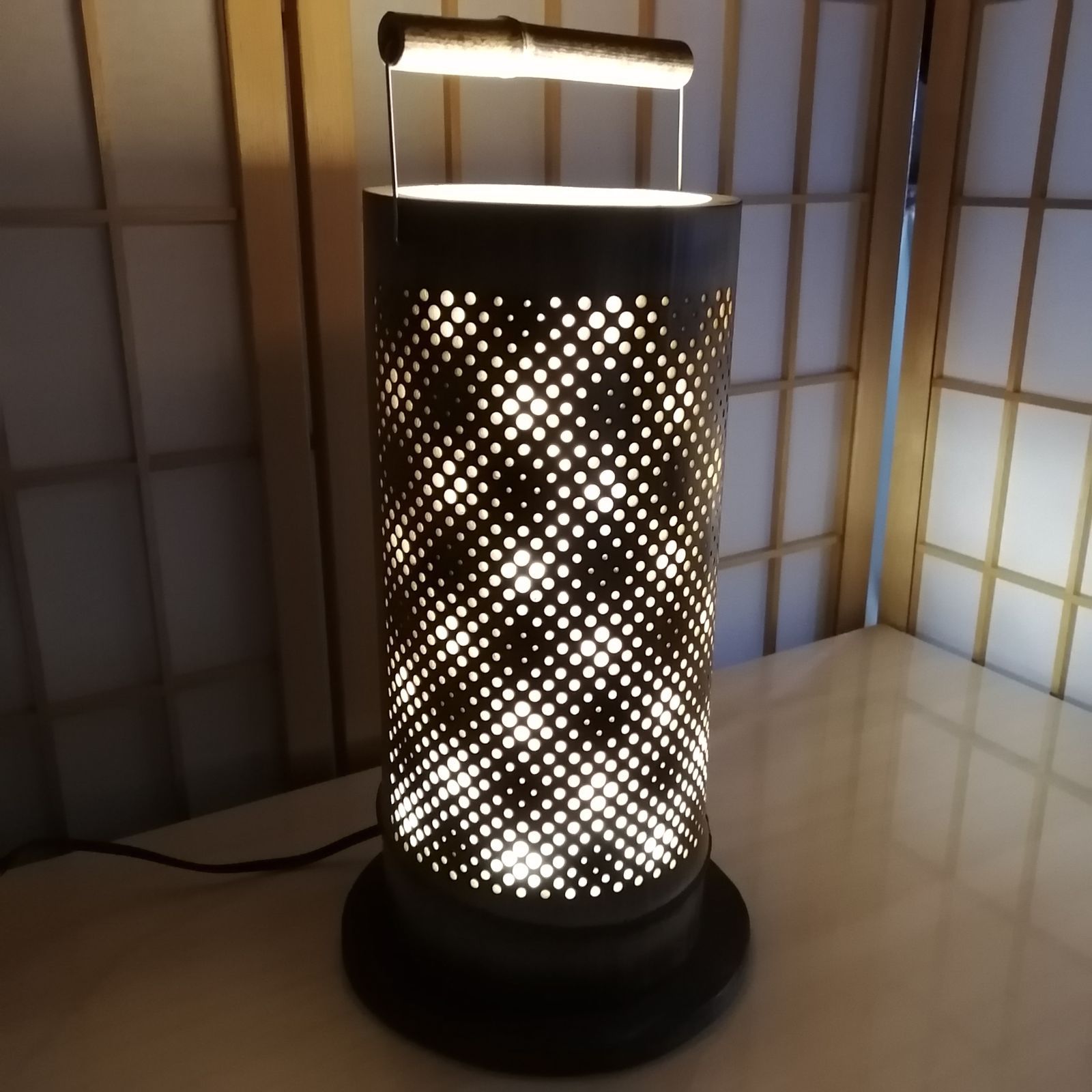 癒し灯火竹行灯No23220