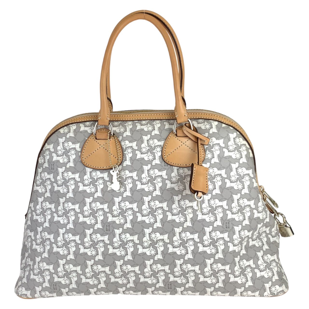 美品 セリーヌCELINE 希少 PVCクリア ロゴバッグ