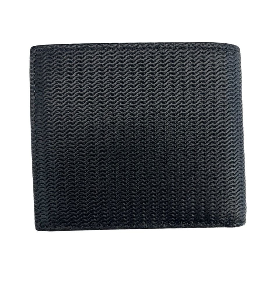 ジョルジオ アルマーニ GIORGIO ARMANI 二つ折りウォレット エンボスレザー 黒 レザーウォレット 折り財布 Y 2 R 122 YS 16 E 財布 ケース メンズ財布 ブラック 101 G-230