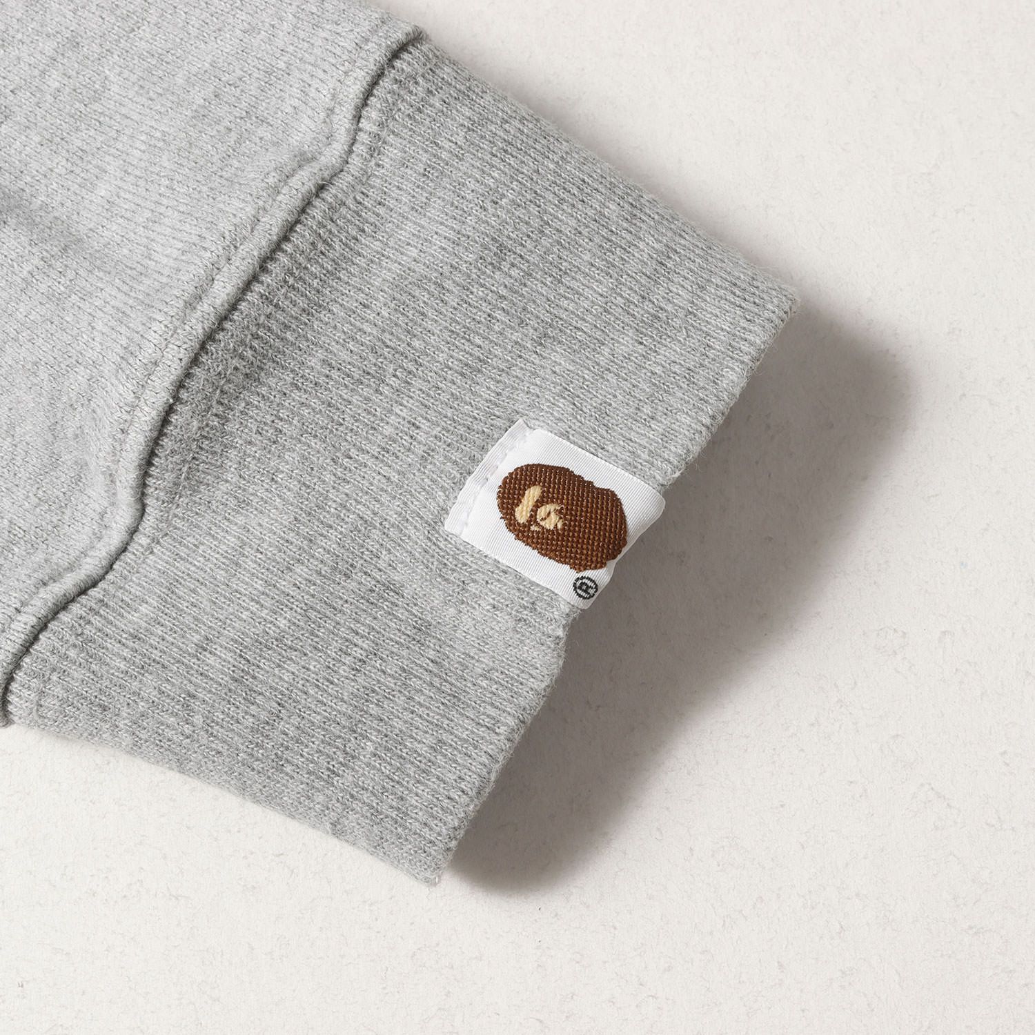 A BATHING APE ア ベイシング エイプ ラガーシャツ グレー ブラック