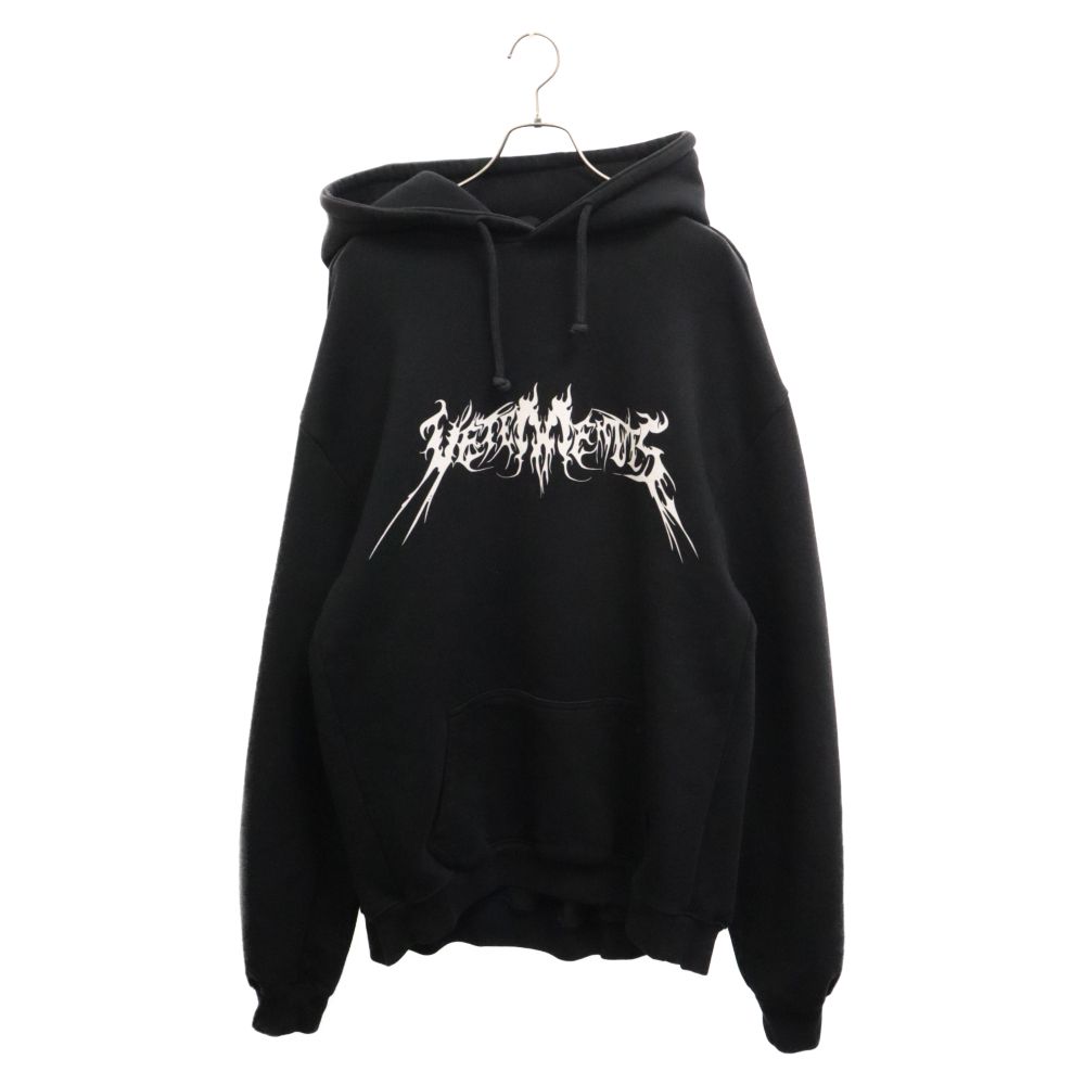 VETEMENTS (ヴェトモン) 17AW トータルファッキンダークネスプルオーバーパーカー MH17TP17 ブラック