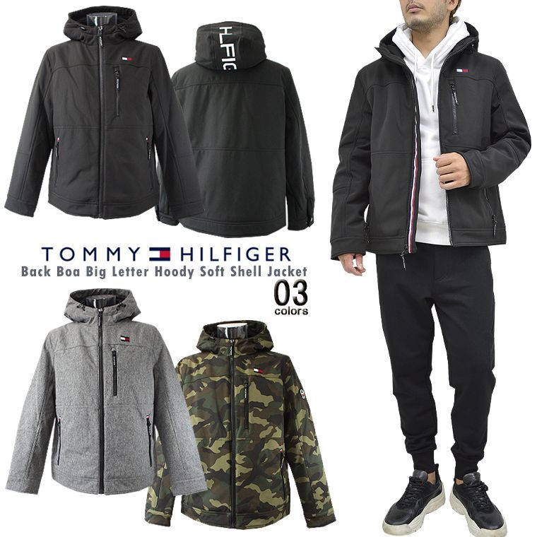 TOMMY HILFIGER トミーヒルフィガー裏ボアジャケット 海外限定 黒