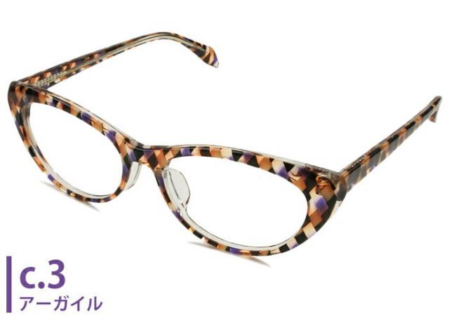 ゴッシュ GOSH GR-1001 c.3 アーガイル 老眼鏡 レンズセット 眼鏡