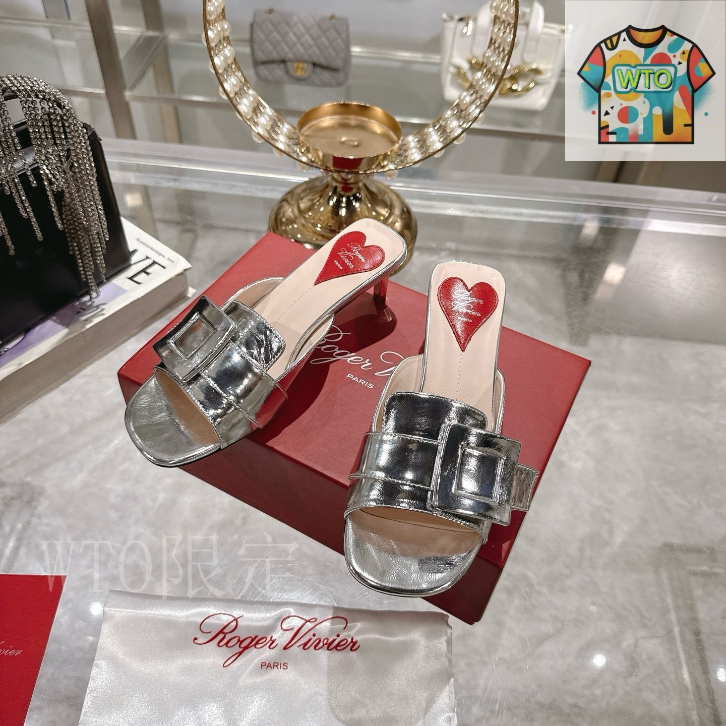 Rogervivier 国内完売サンダル Roger Vivier ロジャー ヴィヴィエ サンダル スリッパ01-1