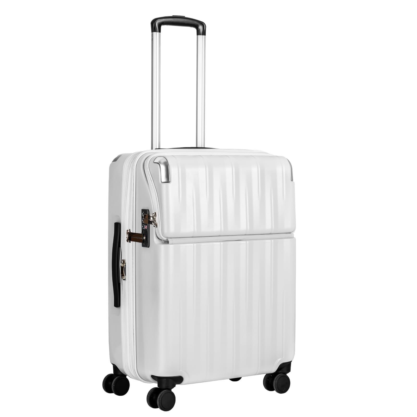 ブレーキ付き フロントオープン トップオープン ストッパー付き ジッパーキャリー 拡張機能 キャリーケース レスト スーツケース 60L 71L トラベリスト