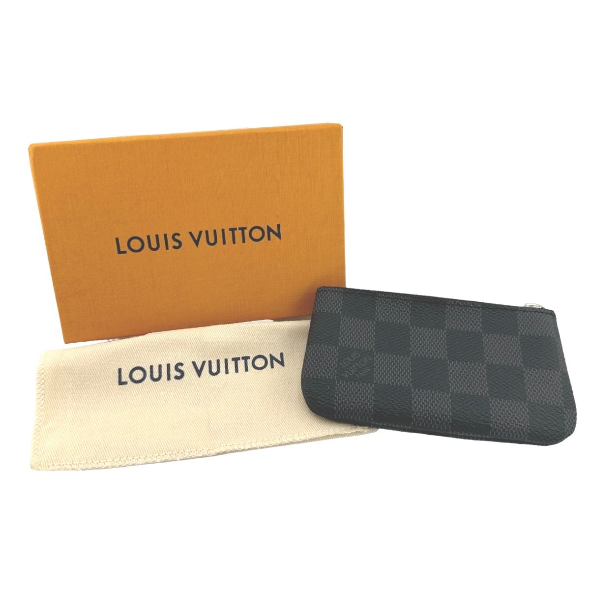 ルイヴィトン N60155 グラフィット 小銭入れ兼用キーケース ポシェットクレ キーケース LOUIS VUITTON グレー - メルカリ