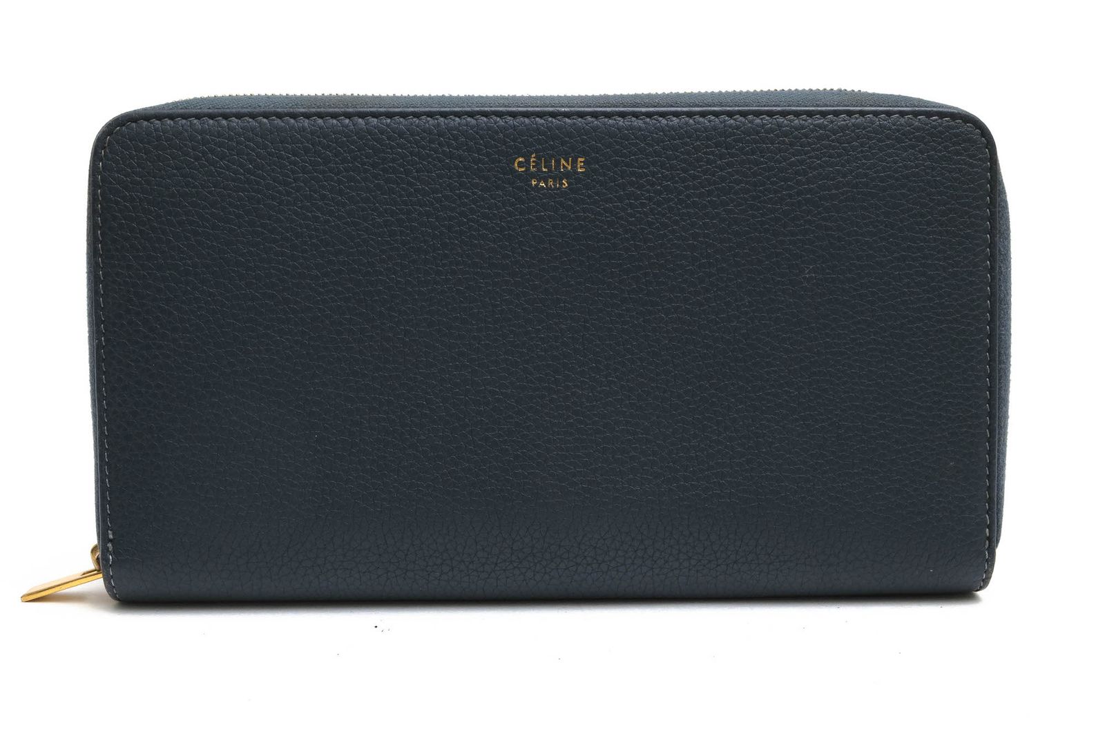 新ロゴ・美品 セリーヌ ラージ ジップウォレット 長財布 ユニセックス ネイビー 新ロゴ・美品 セリーヌ ラージ ジップウォレット 長財布 ユニ