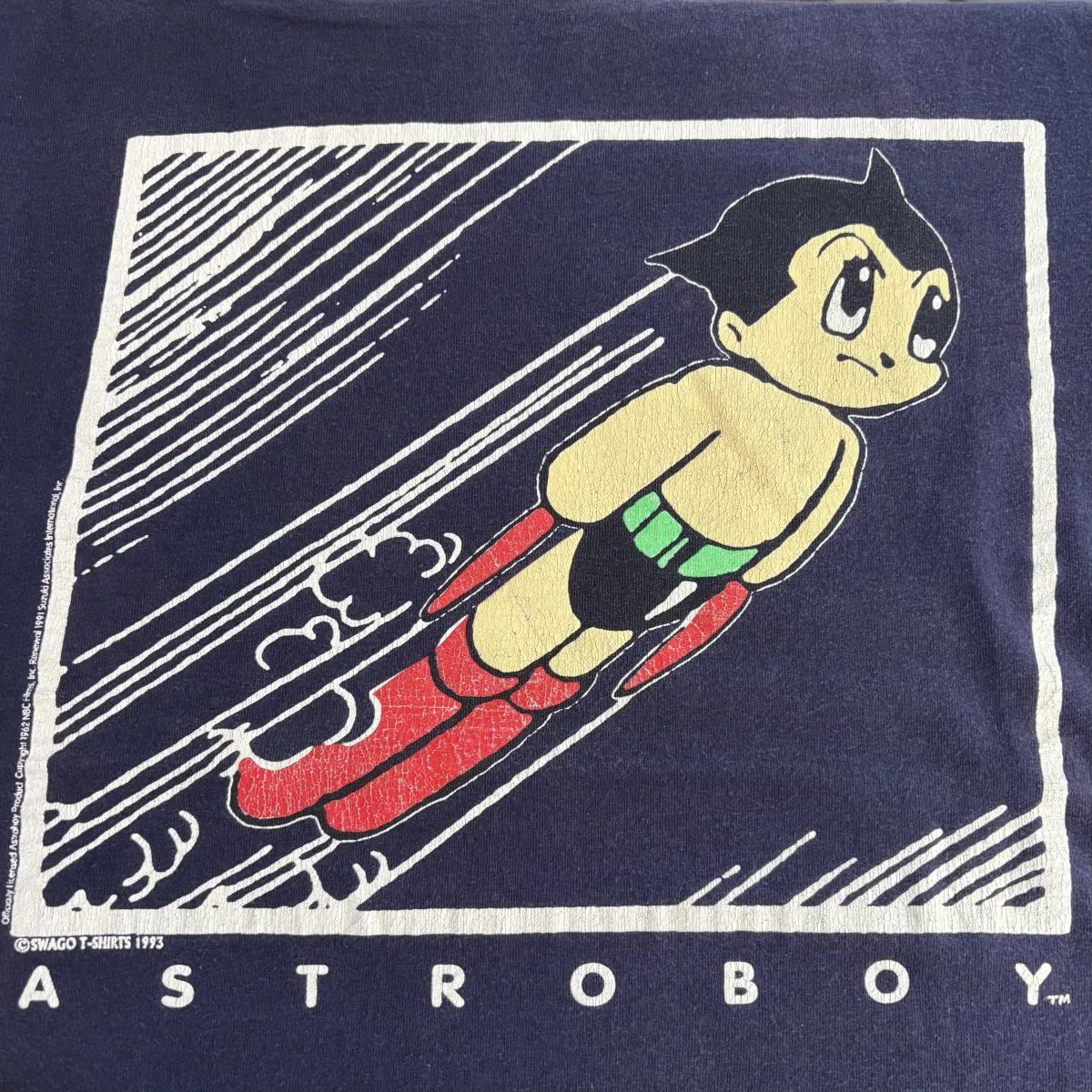 USA製 90s ASTRO BOY S/S TEE アストロボーイ Tシャツ M ネイビー Atom 