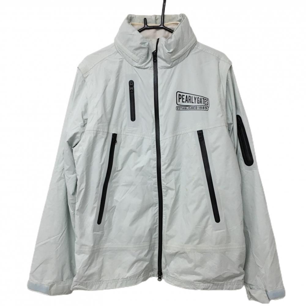 パーリーゲイツ 2WAYライナー付ナイロンジャケット ライトブルー×黒 フリースライナー メンズ 6(XL) ゴルフウェア PEARLY GATES