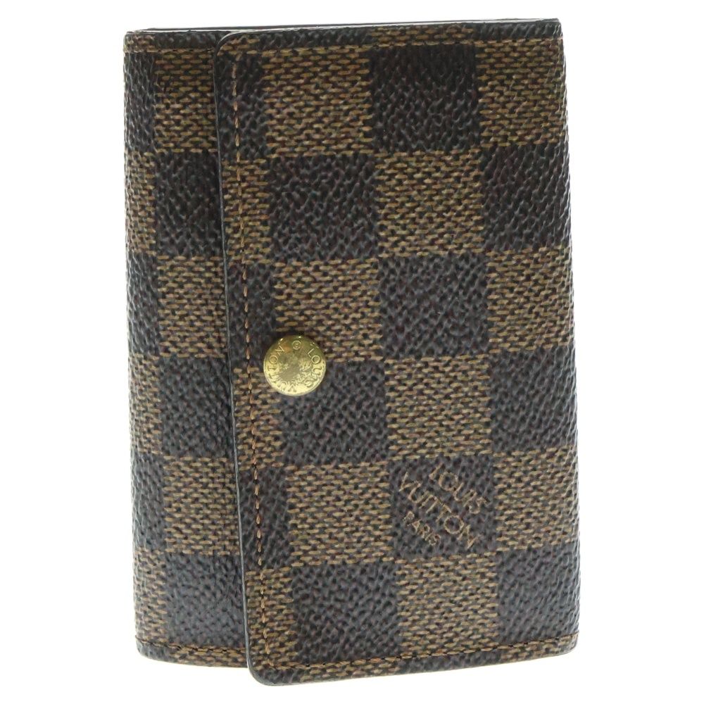 LOUIS VUITTON ルイヴィトン モノグラム ミュルティクレ6 キーケース ブラウン ゴールド金具 PVC M62630