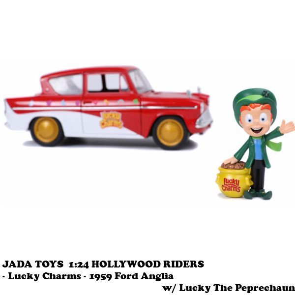 1:24 LUCKY CHARMS 1959 Ford Anglia w/ Lucky The Peprechaun