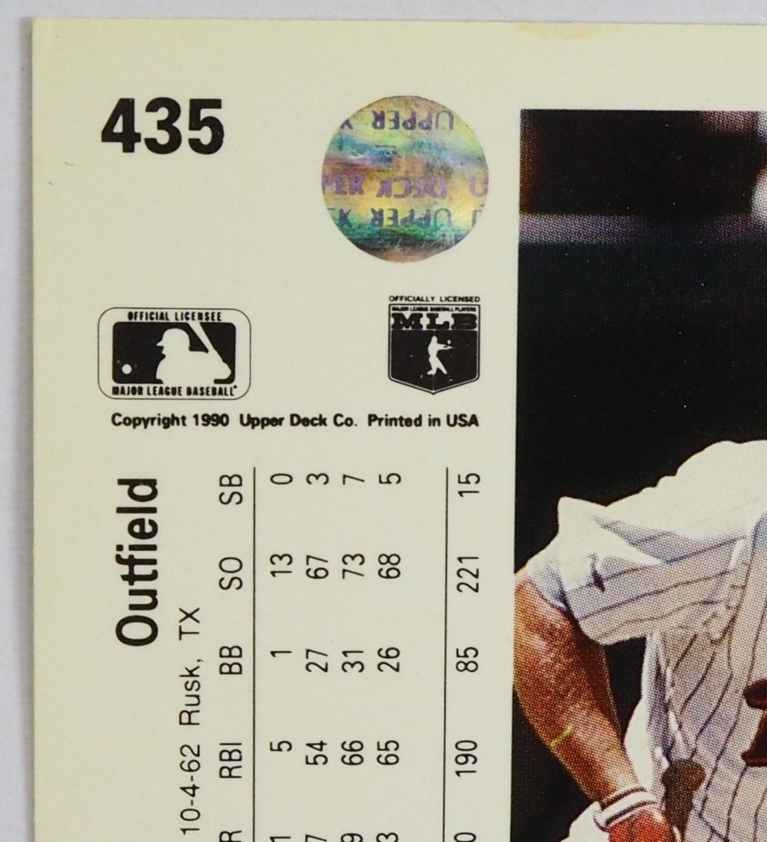 Upper Deck 90 #435【Chris James(Padres)】1990年MLBメジャーリーグ野球カードBaseball CARDアッパーデック  ベースボール【送料込】 - メルカリ