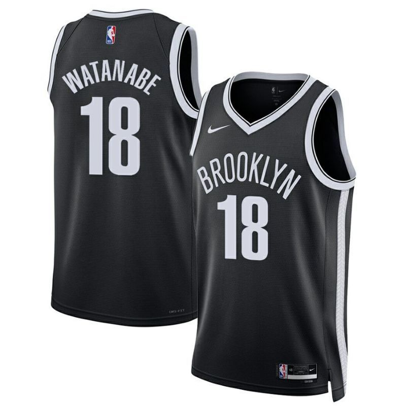 NIKE｜ナイキ NBA Brooklyn Nets Watanabe #18 Nike Swingman Classic Jersey 渡邊雄太 ブルックリン・ネッツ ユニフォーム ステートメント スウィングマン ジャージ ブラック