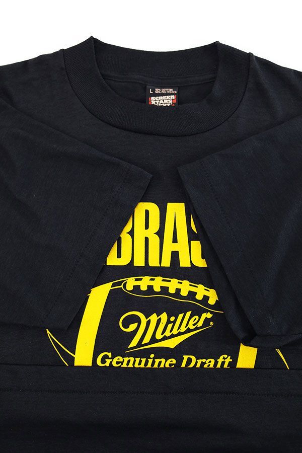 お気にいる】 Miller USA 80s-90s Used Black×Yellow 古着 L Size T