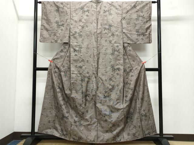 平和屋着物○訪問着 本場染大島紬 吉祥松文 正絹 逸品