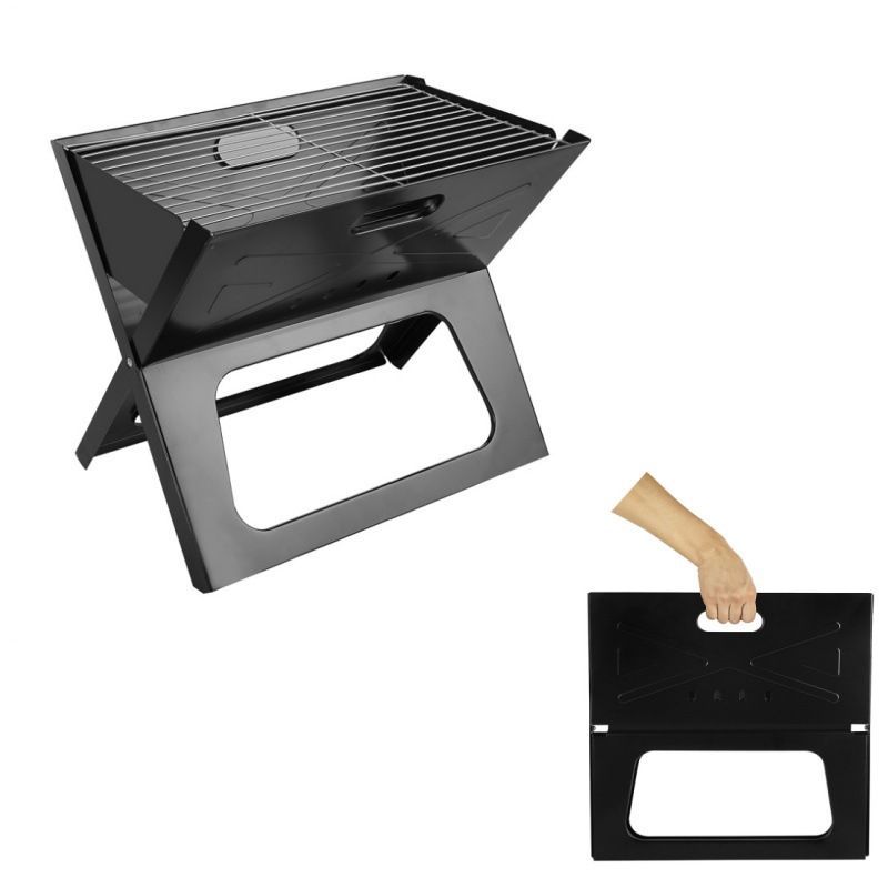 ポータブルX型折りたたみバーベキューグリル アウトドア用