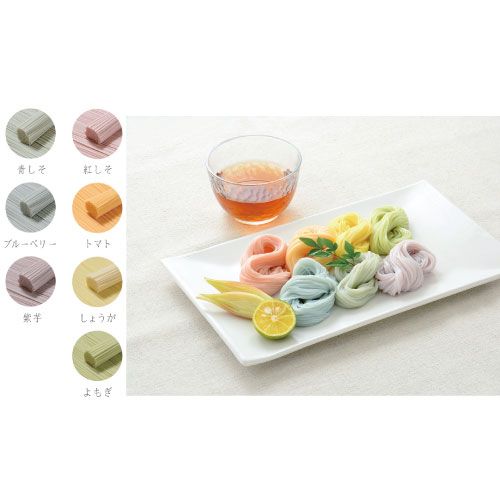 三輪そうめん小西 みわのにじ RMW-8 【 メール便 七色素麺