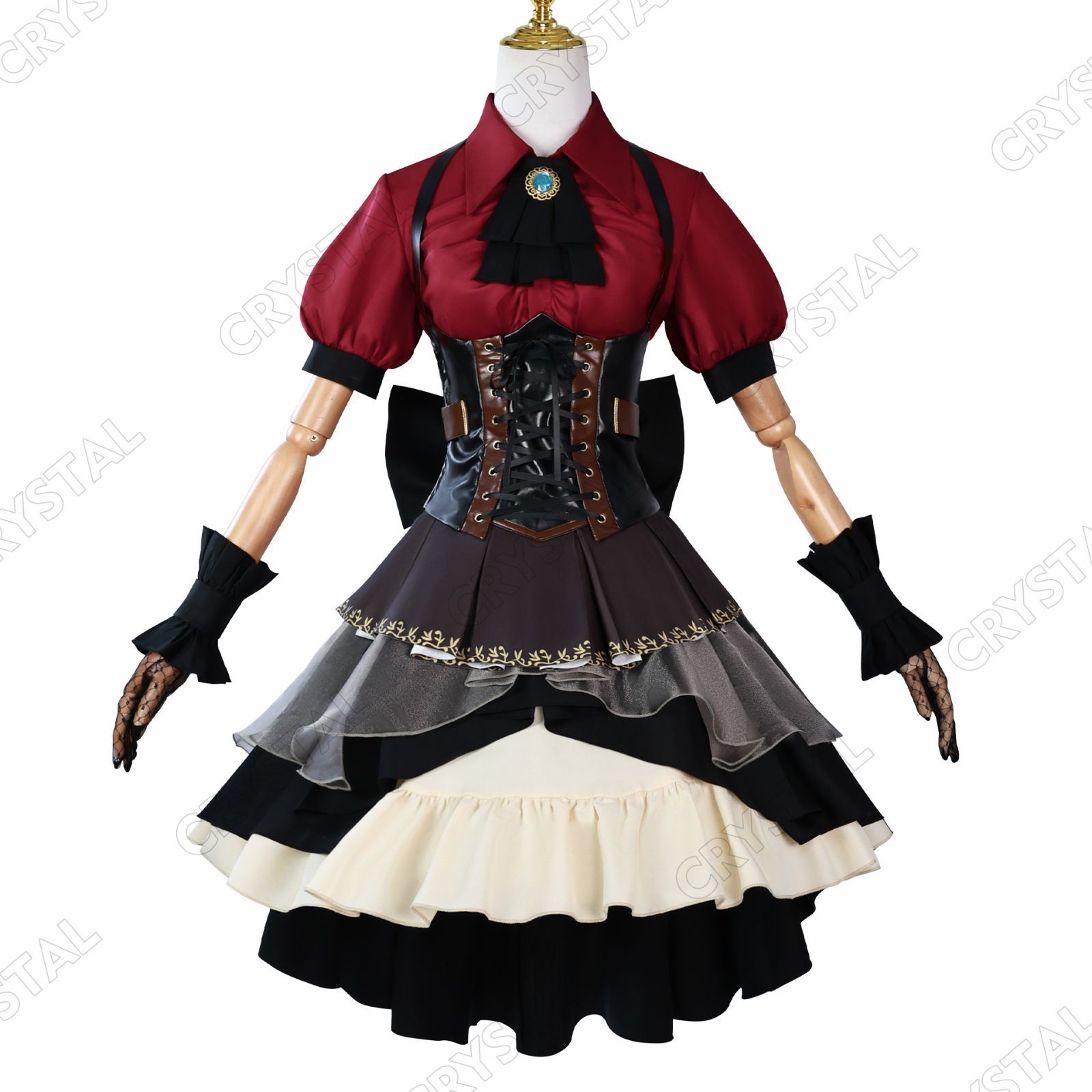 バンドリ 豊川祥子 コスプレ衣装 2着セット バンドリ！ 豊川 祥子/オブリビオニス コスプレ衣装 ウイッグ