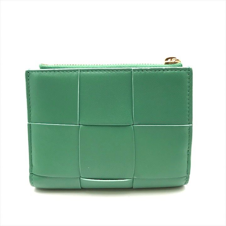 【極美品・限定色】RFID ボッテガヴェネタ 折り財布 スモール カセット 緑 resize_image.php?image=