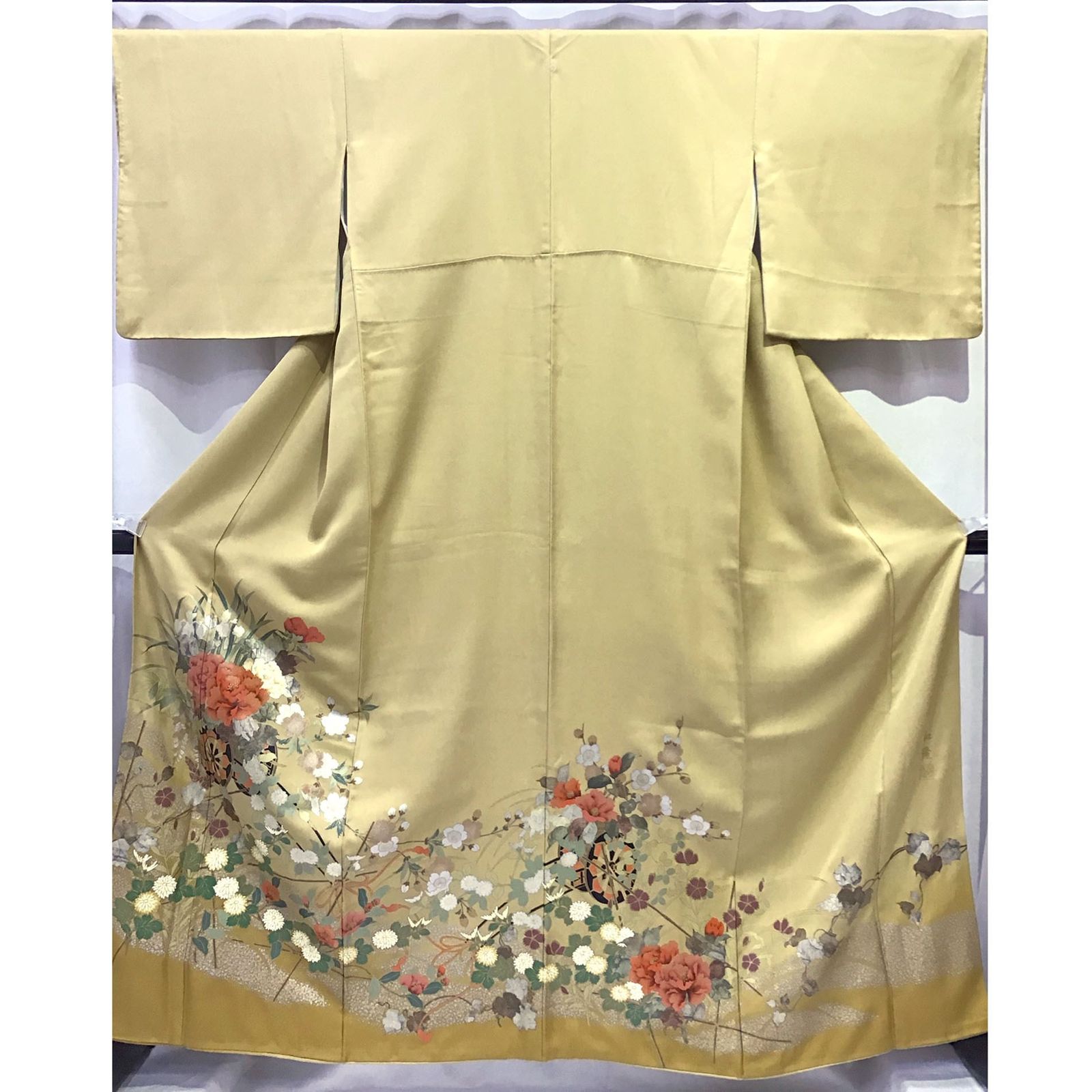 着物 色留袖 花車 正絹 一つ紋 No.200701-1259 梱包サイズ60