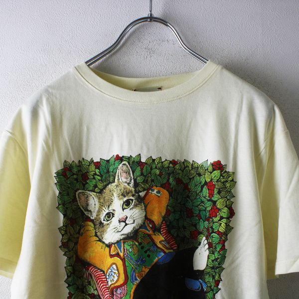 ヒグチユウコ GUCCI Tシャツ 猫 チルドレンですが、大人も着用可能 - T 