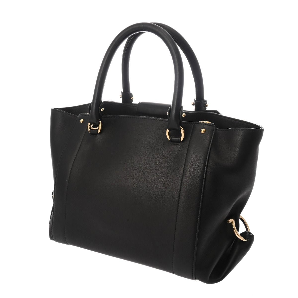 フェラガモ 2WAY トートバッグ ブラック レディース レザー 2WAYバッグ