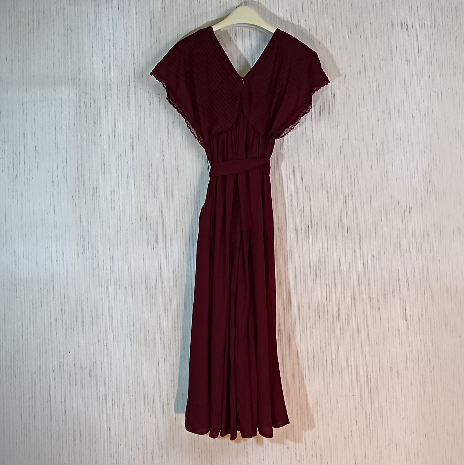 タグ付き】Bon Voyage Belted Long Dress ワンピ－ス 袖なし plum Her 