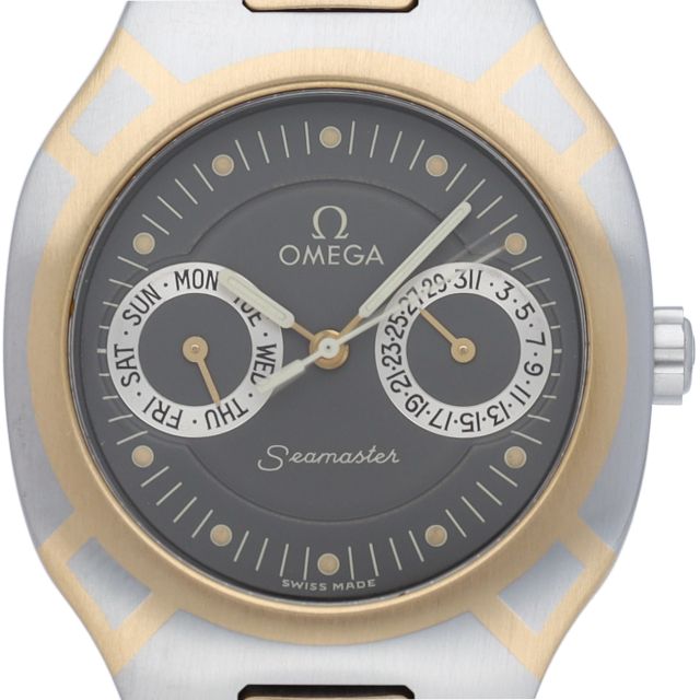 オメガ シーマスター ポラリス デイデイト なし GP/SS ユニセックス