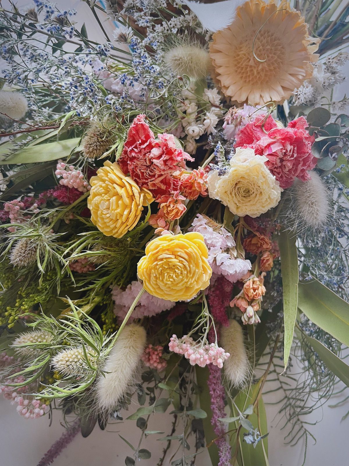 母の日ラッピング無料⭐︎お花摘みボリュームスワッグLサイズ - メルカリ