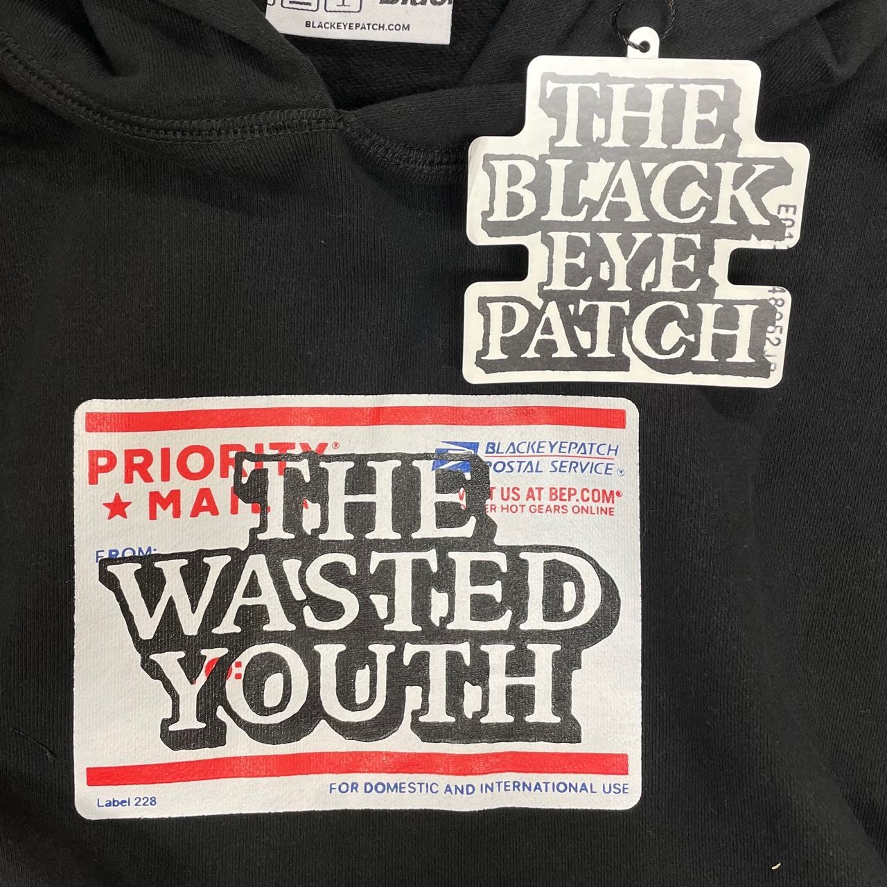 Wasted Youth x Black Eye Patch HOODIE コラボ スウェット フーディ 