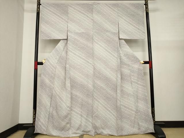 平和屋着物○上質な小紋 杢目絞り 西武百貨店扱い 正絹 逸品 AAAT0892ck